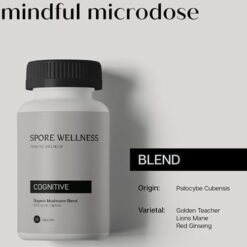 Spore Wellness Microdosing Mushroom Capsules – The Micro Bundle (Cognitive, Energy, & Immune)